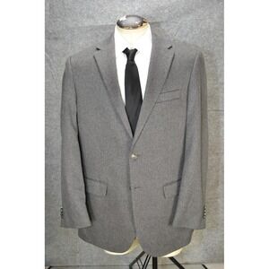 Joseph Abboud Blazer Men 42L Gray Tollegno 1900 Italian Pure Cashmere Sport Coat